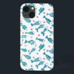 Pattern With Fish And Starfish iPhone 13 Case<br><div class="desc">Cute pattern with fish and starfish | © and ® Bigstock® - All Rights Reserved.</div>