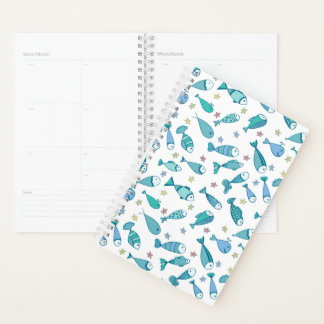 Pattern With Fish And Starfish Planner