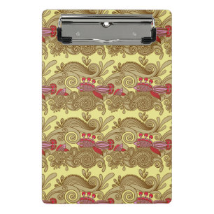 Pattern With Fish And Wave Mini Clipboard