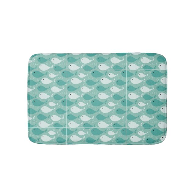 pattern with fish bath mat (Front)