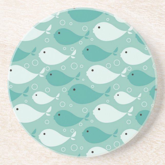 pattern with fish coaster (Front)