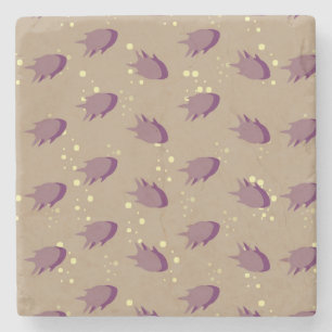 pattern with fish stone coaster