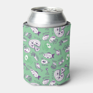 Pattern with Food Can Cooler