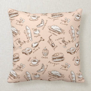 Pattern With Food Cushion