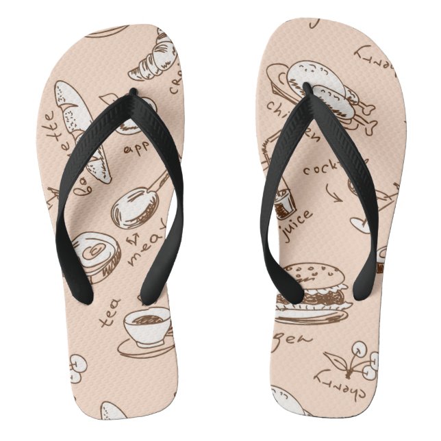 Pattern With Food Thongs (Footbed)