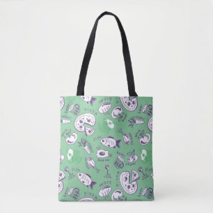 Pattern with Food Tote Bag