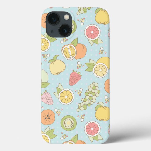 Pattern With Fruits And Berries Case-Mate iPhone Case (Back)
