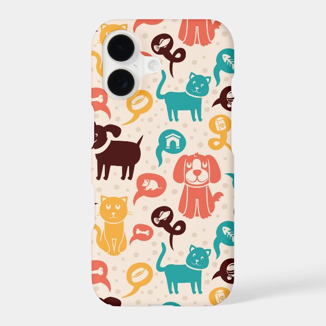 Pattern With Funny Cats And Dogs (Back)