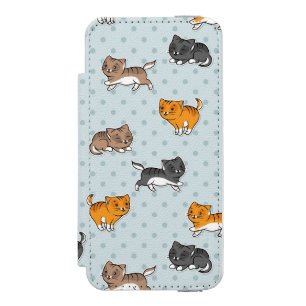 pattern with funny cats incipio watson™ iPhone 5 wallet case