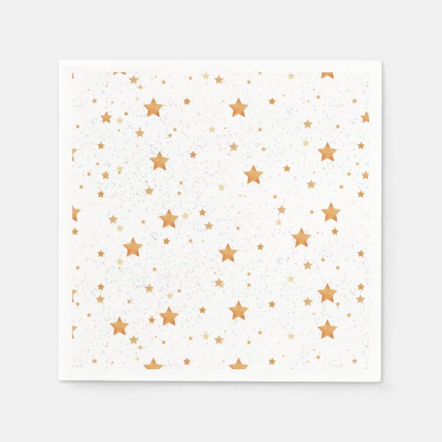 pattern with golden stars  napkin (Front)