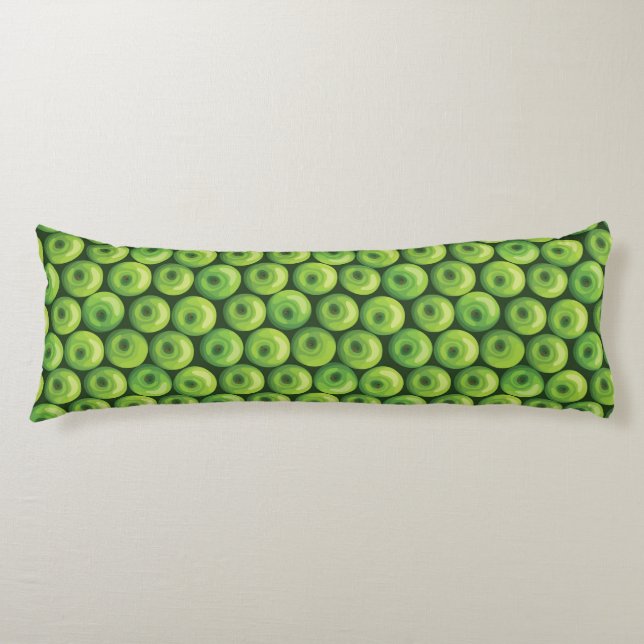 Pattern with Green Apples Body Cushion (Front)