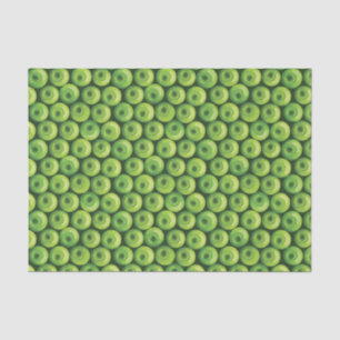Pattern with Green Apples Tissue Paper