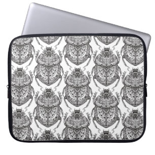 Pattern With Hand Doodle Laptop Sleeve