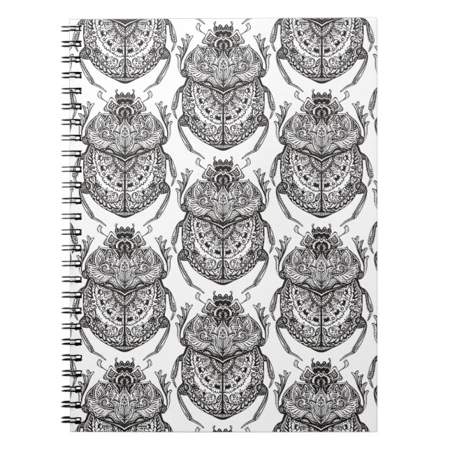 Pattern With Hand Doodle Notebook (Front)