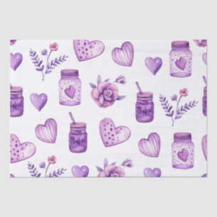pattern with hearts for valentine's day tissue paper