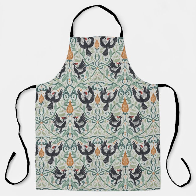 Pattern with Ivory-billed woodpeckers Apron (Front)