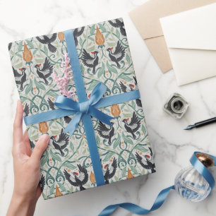 Pattern with Ivory-billed woodpeckers Wrapping Paper