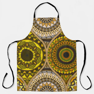 Pattern with mandalas. Vintage decorative elements Apron