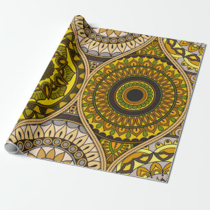 Pattern with mandalas. Vintage decorative elements Wrapping Paper
