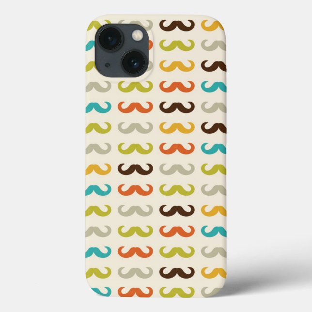 Pattern with moustache Case-Mate iPhone case (Back)