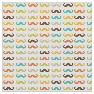 Pattern with moustache fabric