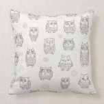 Pattern with owls cushion<br><div class="desc">seamless pattern with owls  © and ® Bigstock® - All Rights Reserved.</div>