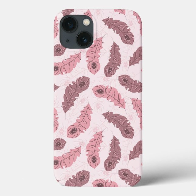 pattern with peacock feathers Case-Mate iPhone case (Back)