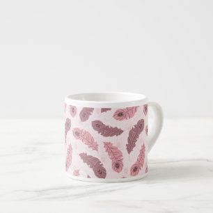 pattern with peacock feathers espresso cup