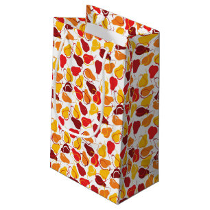 Pattern with pears small gift bag
