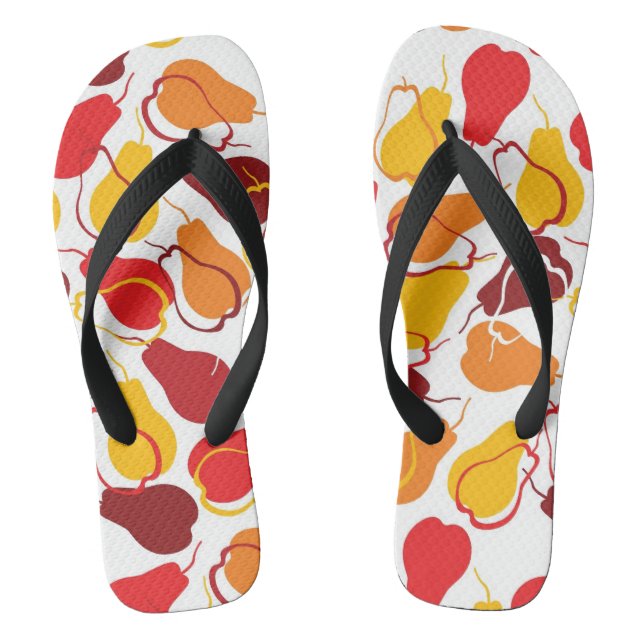 Pattern with pears thongs (Footbed)
