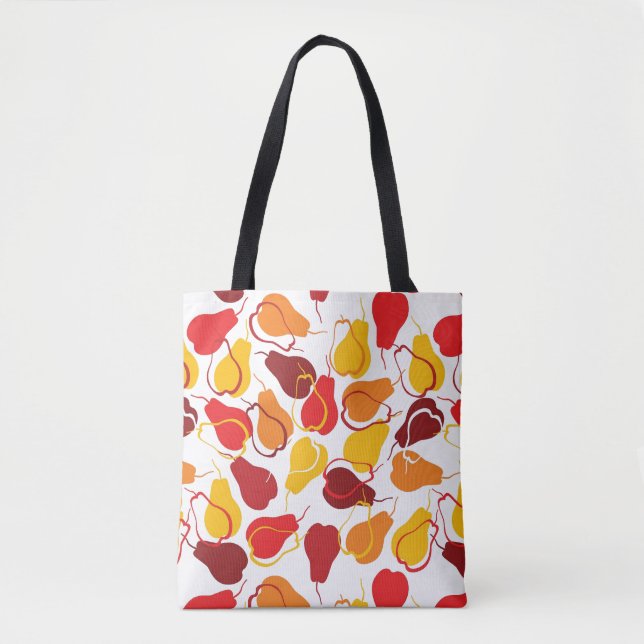 Pattern with pears tote bag (Front)
