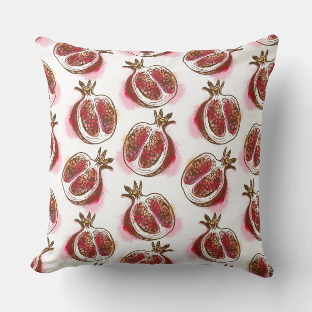 Pattern with pomegranate cushion (Front)