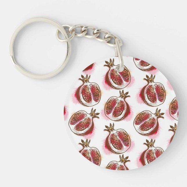 Pattern with pomegranate key ring (Front)