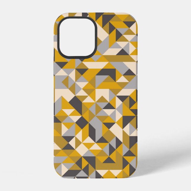 Pattern with random coloured Diamonds Generative A iPhone Case (Back)