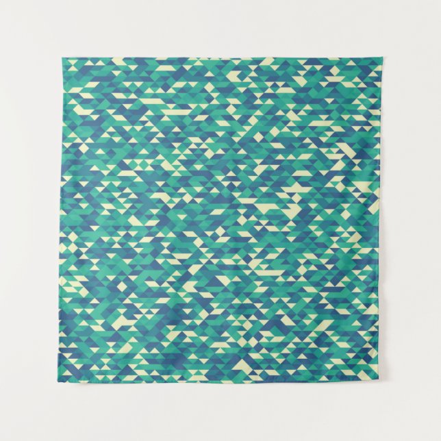 Pattern with random coloured Diamonds Generative A Tapestry (Front)