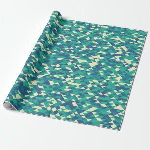 Pattern with random coloured Diamonds Generative A Wrapping Paper