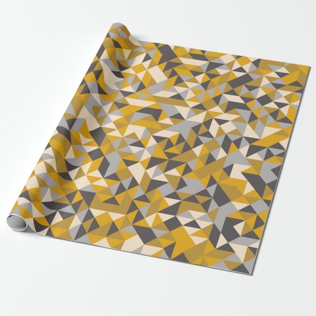 Pattern with random coloured Diamonds Generative A Wrapping Paper (Unrolled)
