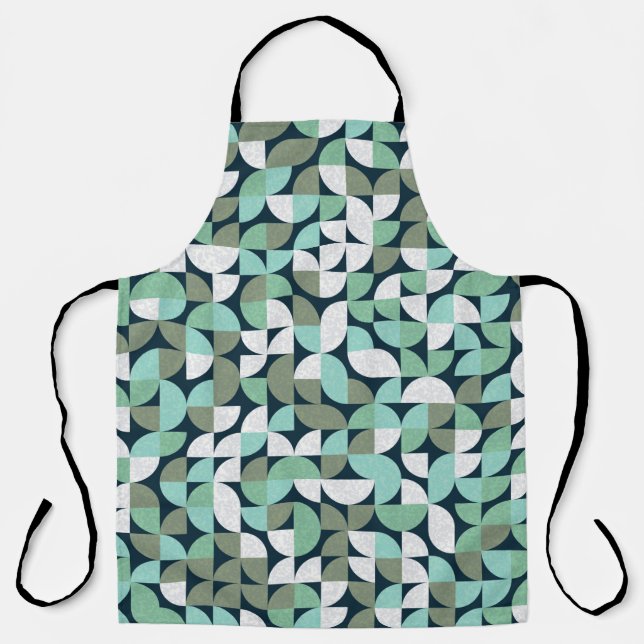 Pattern with random coloured triangles Generative  Apron (Front)