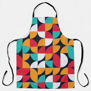 Pattern with random coloured triangles Generative  Apron