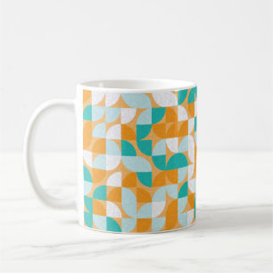 Pattern with random coloured triangles Generative  Coffee Mug