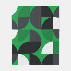 Pattern with random coloured triangles Generative Fleece Blanket