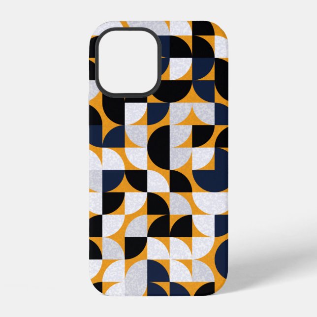 Pattern with random coloured triangles Generative  iPhone Case (Back)