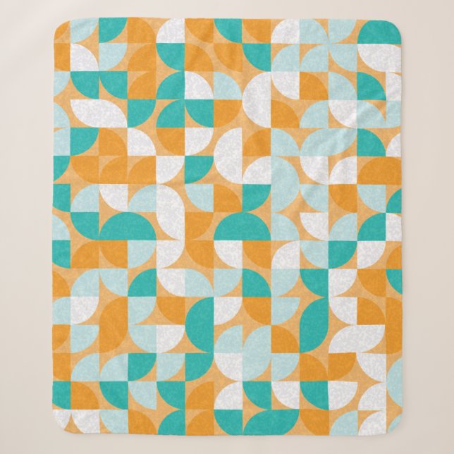 Pattern with random coloured triangles Generative  Sherpa Blanket (Front)