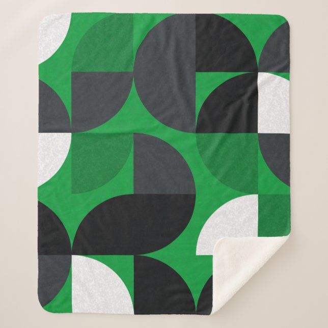 Pattern with random coloured triangles Generative  Sherpa Blanket (Front)