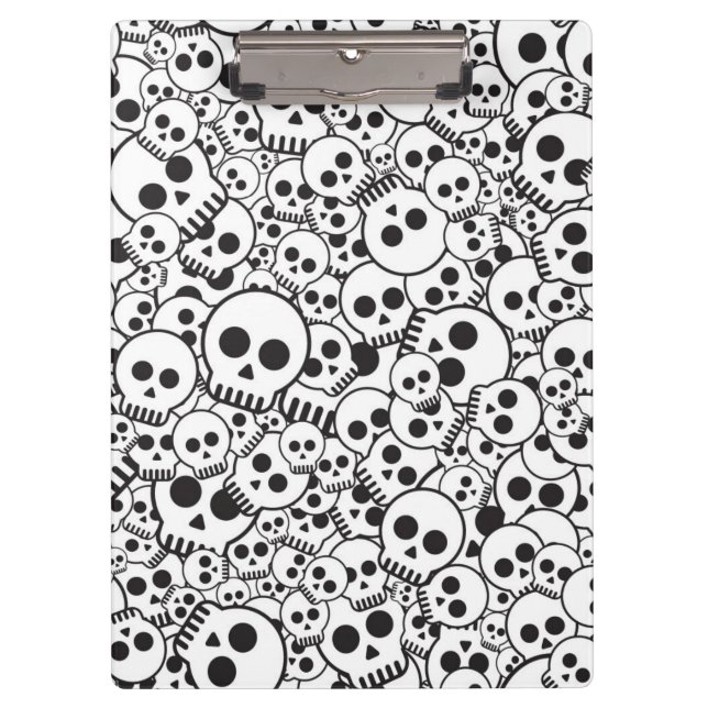 Pattern with skulls clipboard (Front)