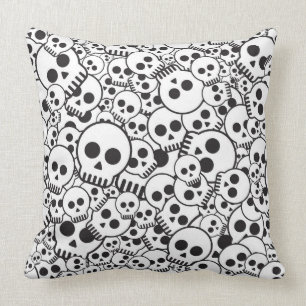 Pattern with skulls cushion