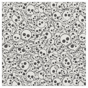 Pattern with skulls fabric