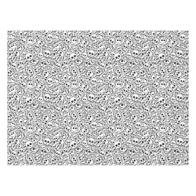 Pattern with skulls tablecloth (Front (Horizontal))