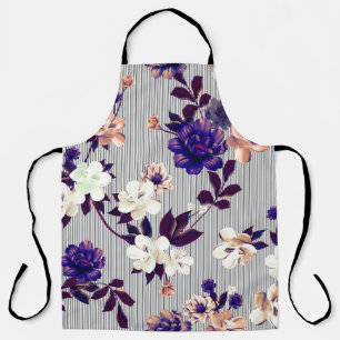 Pattern with spring flowers Pattern with spring fl Apron
