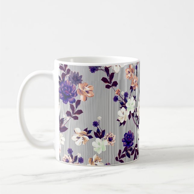 Pattern with spring flowers Pattern with spring fl Coffee Mug (Left)